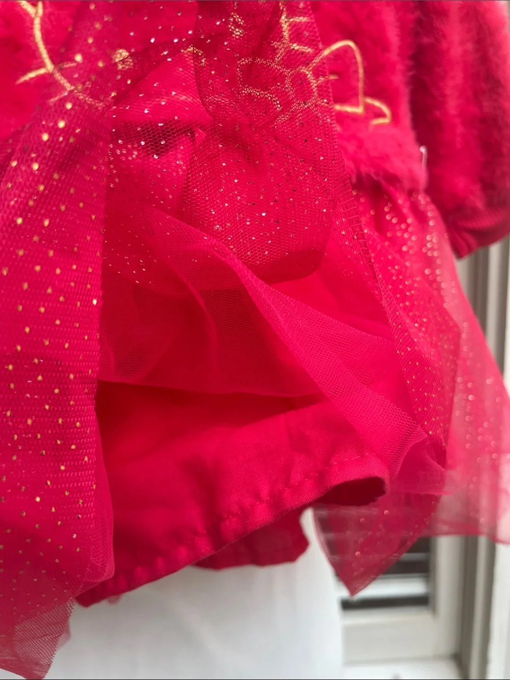 NWT- Hello Kitty Toddler Girls Knit Tutu Dress Size 12M